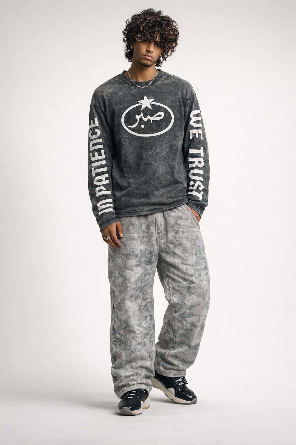 “IN PATIENCE WE TRUST” LONGSLEEVE T SHIRT